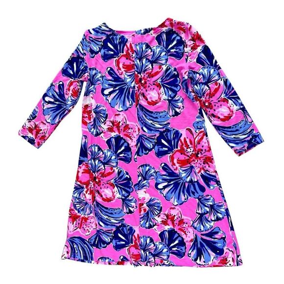 Lilly Pulitzer Ophelia‎ Plumeria Pink in Hollidaze Knit Swing Dress XS Colorful - Picture 8 of 11
